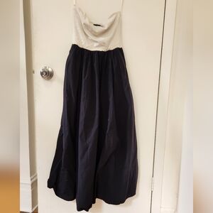 J. Crew Strapless Colorblock Mixy Dress